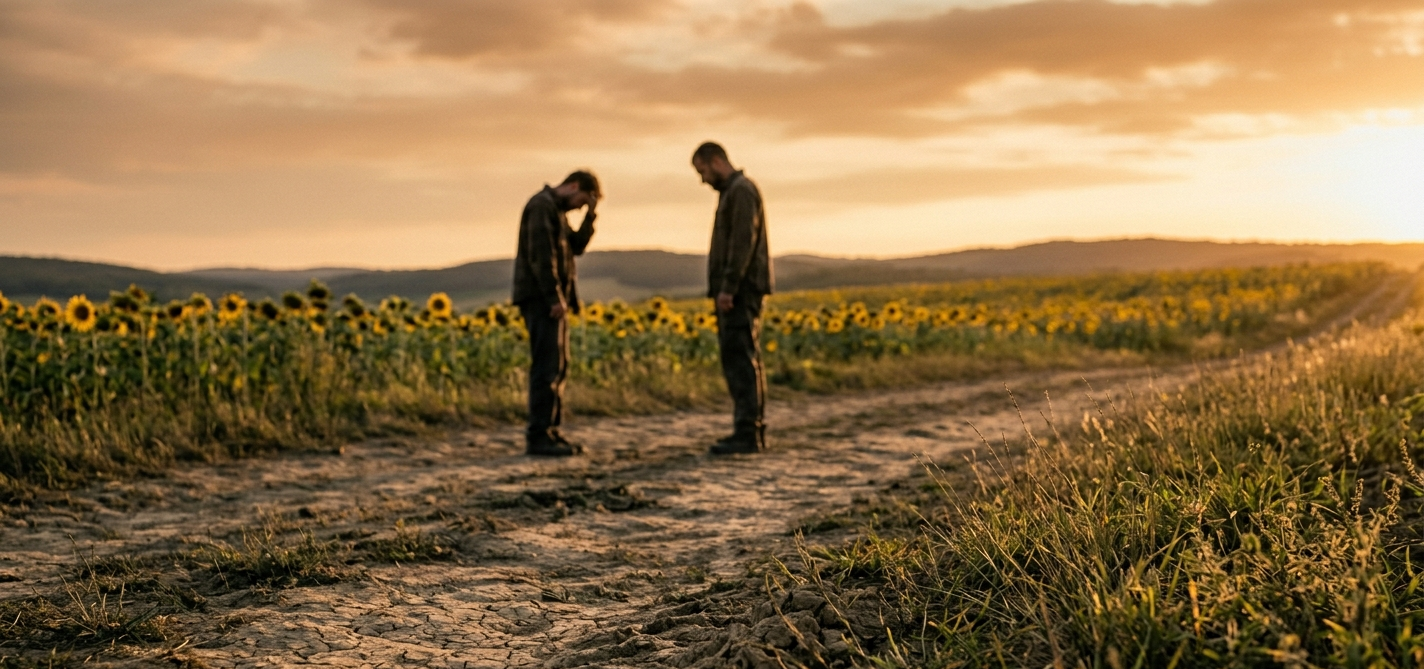 Two friends talking about the difficult topic of suicide loss.